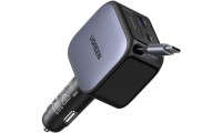 Ugreen Φορτιστής Αυτοκινήτου 90W 3A Γρήγορης Φόρτισης με Θύρες: 1xUSB 1xType-C μαζί με Καλώδιο Ενσωματωμένο Γκρι Χρώμα