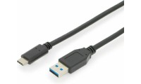 Digitus USB 3.1 Cable USB-C male - USB-A male Μαύρο 1m