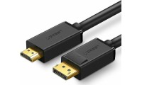 Ugreen Cable DisplayPort male - HDMI male 5m Μαύρο