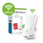 Devolo WiFi 6 Repeater 3000 WiFi Extender Dual Band (2.4 & 5GHz) 3000Mbps