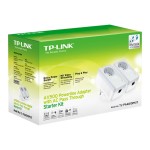 TP-LINK TL-PA4010P KIT v5 Powerline Διπλό για Ενσύρματη Σύνδεση με Passthrough Πρίζα και Θύρα Ethernet