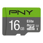 PNY Elite microSDHC 16GB Class 10 U1 UHS-I με αντάπτορα