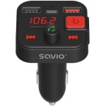 Savio FM Transmitter Αυτοκινήτου TR-15 με Bluetooth / Type-C / USB