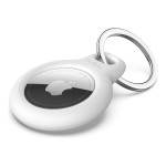 Belkin Secure Holder Keyring Θήκη Μπρελόκ Σιλικόνης για AirTag σε Λευκό χρώμα
