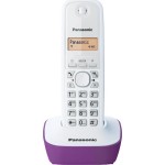 Panasonic KX-TG1611 Ασύρματο Τηλέφωνο Λευκό/Μώβ