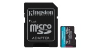Kingston microSDXC 128GB Class 10 U3 V30 A2 UHS-I με αντάπτορα