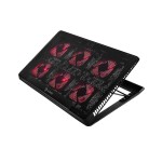 Savio COS-01 Cooling Pad για Laptop με 6 Ανεμιστήρες και Φωτισμό