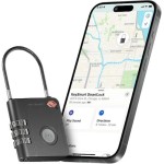 Smart Λουκέτο Πέταλο με Κλειδί με Πιστοποίηση TSA Μαύρο