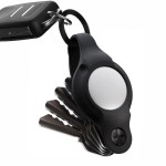 Keysmart Air Flex Θήκη Μπρελόκ Σιλικόνης για AirTag σε Μαύρο χρώμα