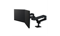 LX Pro Dual Side-by-Side Arm Βάση Γραφείου Οθόνης έως 27" Μαύρη