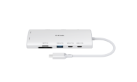 D-Link DUP-A01 Docking Station 10-in-1 Θυρών με σύνδεση USB-C Λευκό