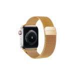  Decoded Strap Apple Watch 38 40 41 42mm In Milanese Mesh Milan Traction Shiny Gold 