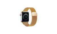  Decoded Strap Apple Watch 38 40 41 42mm In Milanese Mesh Milan Traction Shiny Gold 