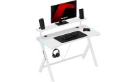 Huzaro Hero 1.9 RGB Γραφείο Gaming Λευκό