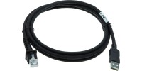 Datalogic Cable, USB, Type A, PVCW, Straight, 2M, Black (90A052258)